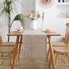Changbaosen Solid Linen Decorative Table Runner
