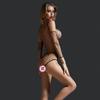 New Sex Underwear Female Sexy Hollow Large Size Adult Open File Free Black Silk Fishing Net Socks Pajamas
