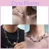 Animal Zodiac Alloy Pendant Necklace With Cross Chain For Streetwear Style Women