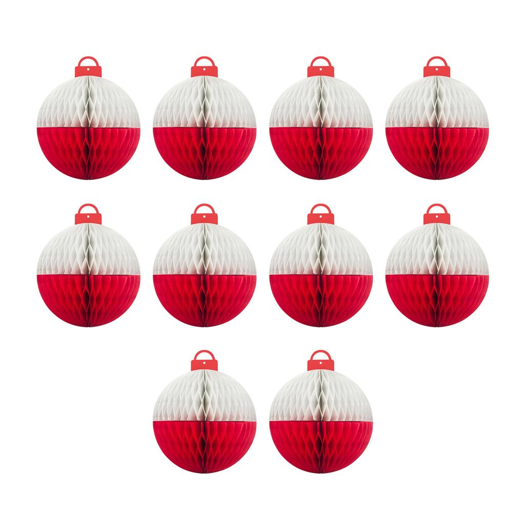 10Pieces Sophisticated Fishing Theme Parties Decors Honeycomb Balls for Tables and Hanging Ceiling Decorations