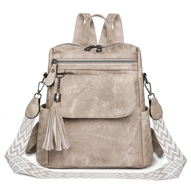 Women's 2024 Lightweight Cross-Border Backpack: Spacious, Casual Travel & Single Shoulder Bag for Outings