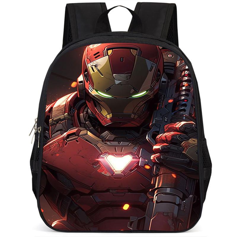 Stylowy plecak dla dzieci Iron Man 15 cali, duża pojemność, lekki, wykonany z tkaniny Oxford
