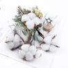 10/20Pcs Artificial Flowers Hot Sale Cotton Balls Christmas Decoration Photograph Prop Wreath Wedding Holding Home Diy Accessory