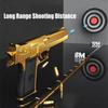 Desert Eagle Mechanical Continuous Fire Toy Gun Shell Ejection Airsoft Pistol Outdoor Soft Bullet Weapon for Children Gift