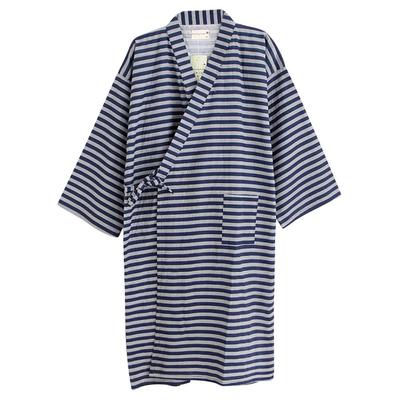 100% Cotton Bathrobe, Jinbei, Pajamas, Yukata, Men's and Women's, Soft and Comfortable, Japanese Style, Open-Front, Sleepwear, Homewear, Couples' Wear