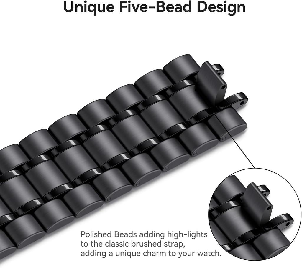 No Gaps Stainless Steel Band For Samsung Galaxy Watch 8 44mm 40mm / Watch8 Classic 46mm Metal Strap Bracelet