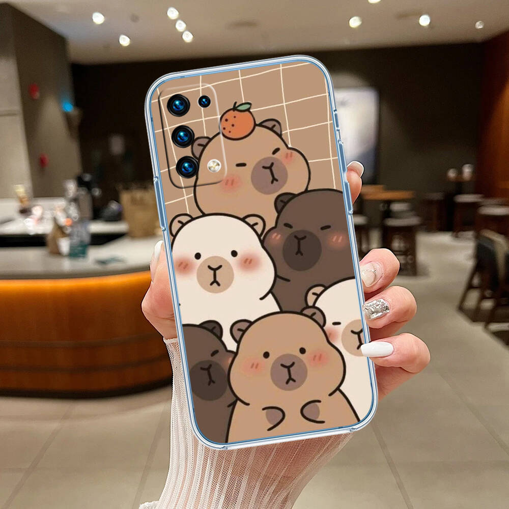 Cartoon Capybara Case for Motorola G10 G20 G04 E30 E40 E22 E20 E13 E15 G22 G23 G05 G75 G35 G55 E22S E7 G6 G7 G8 G9 Plus Power Play