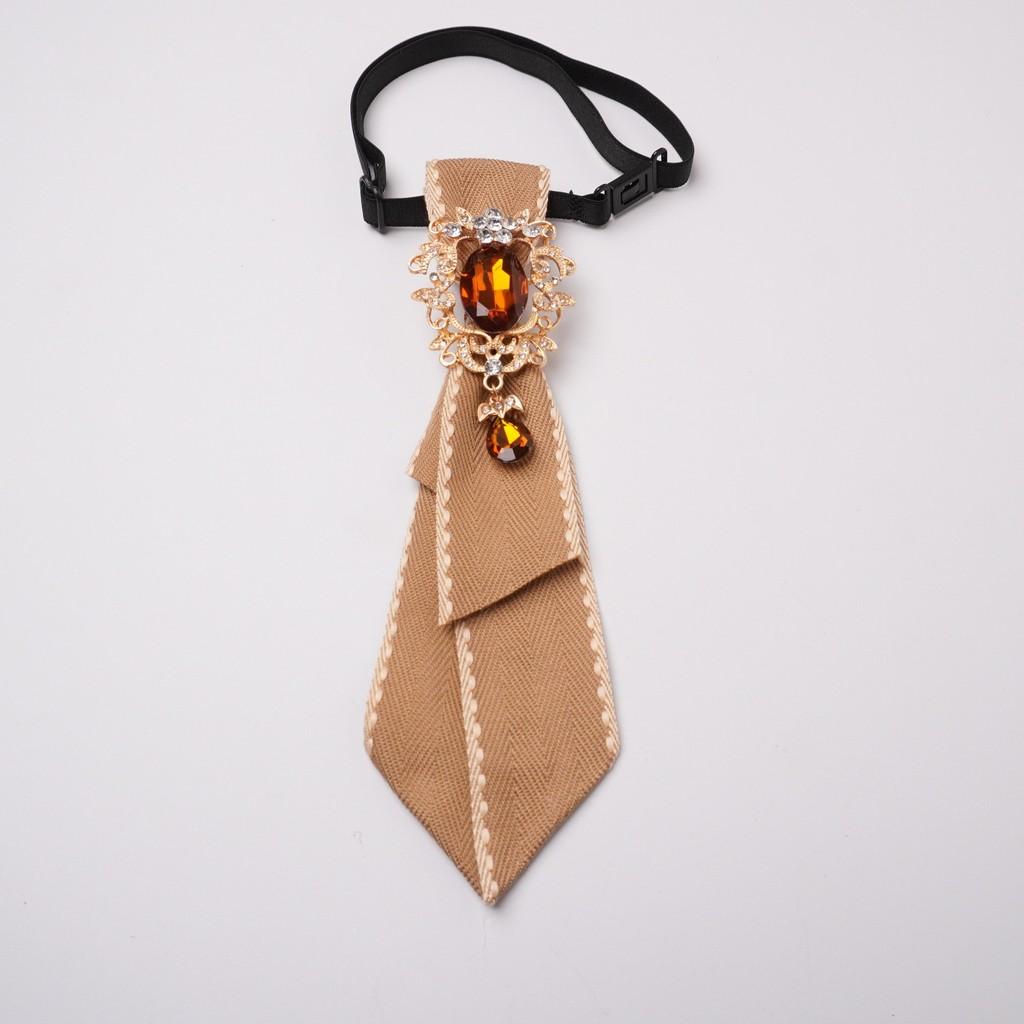 Papillon in Poliestere per Donne Uomini Vintage Goccia d'Acqua Strass Accessorio per Collare