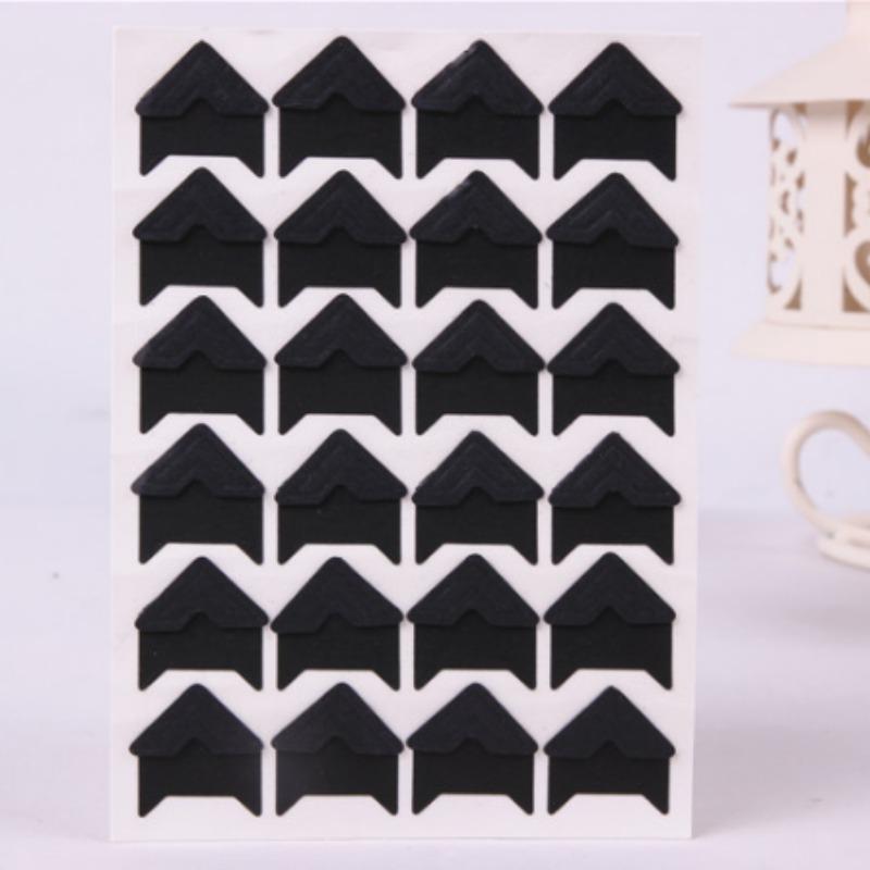120Pcs/5 Sheets DIY Vintage Corner Kraft Paper Stickers for Photo Album Frame Decoration Scrapbooking Picture Protect Decor