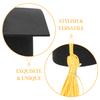 8Pcs Graduation Tassel Cap Cake Toppers Mini Grad Cap Picks Party Decorations Graduation Cupcake Toppers 2025 Cupcake Topper
