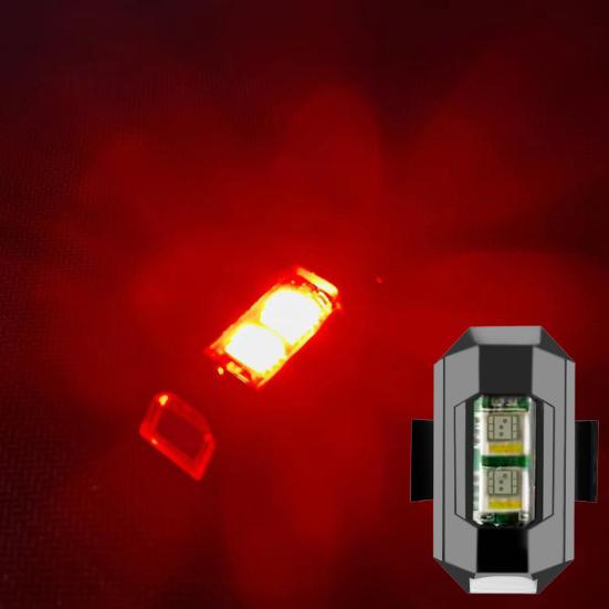 1 Set Flugzeuglicht, hohe Strobe-Taste, Helligkeit, Betrieb, mehrere Beleuchtungsfarben, kabellos, wiederaufladbar