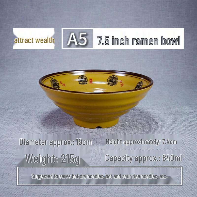 Durable Melamine Noodle & Soup Bowl