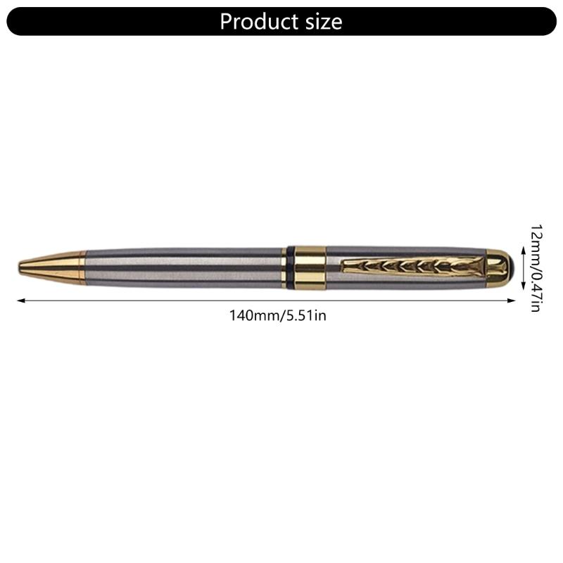Smooth Writing Pen Metal Ballpoint Pen 1.0mm Rotate Ballpoint Pen Stationery Pen Business Pen for School Office