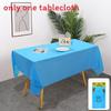 Peva Disposable Solid Color Tablecloth With Dustproof And Oilproof Features For Party And Home Use