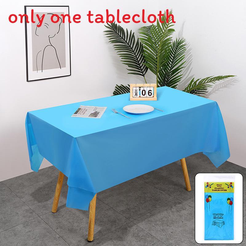 Peva Thickened Disposable Tablecloth With Dustproof And Oilproof Surface For Events And Decor