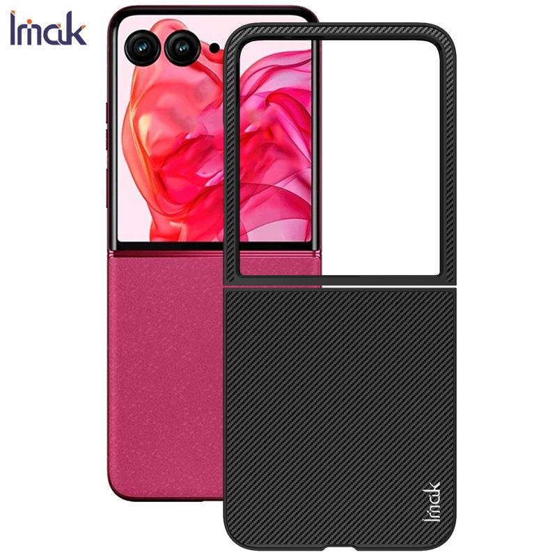 

Чехол для телефона Moto Razr 50 Ultra Razr+ Plus Чехол серии IMAK Ruiyi - версия с узором из углеродного волокна Moto Razr+ 2024 чёрный