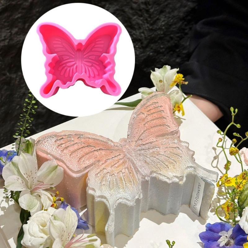 Heat Resistant Silicone Mold for Butterfly Shape Dessert Nonstick Kitchen Bakewares Pastries Baking Mold