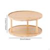 Organizer Seasoning Rack Cosmetic Storage Rotatable 2 Tier Makeup Tray Turntable Condiments
