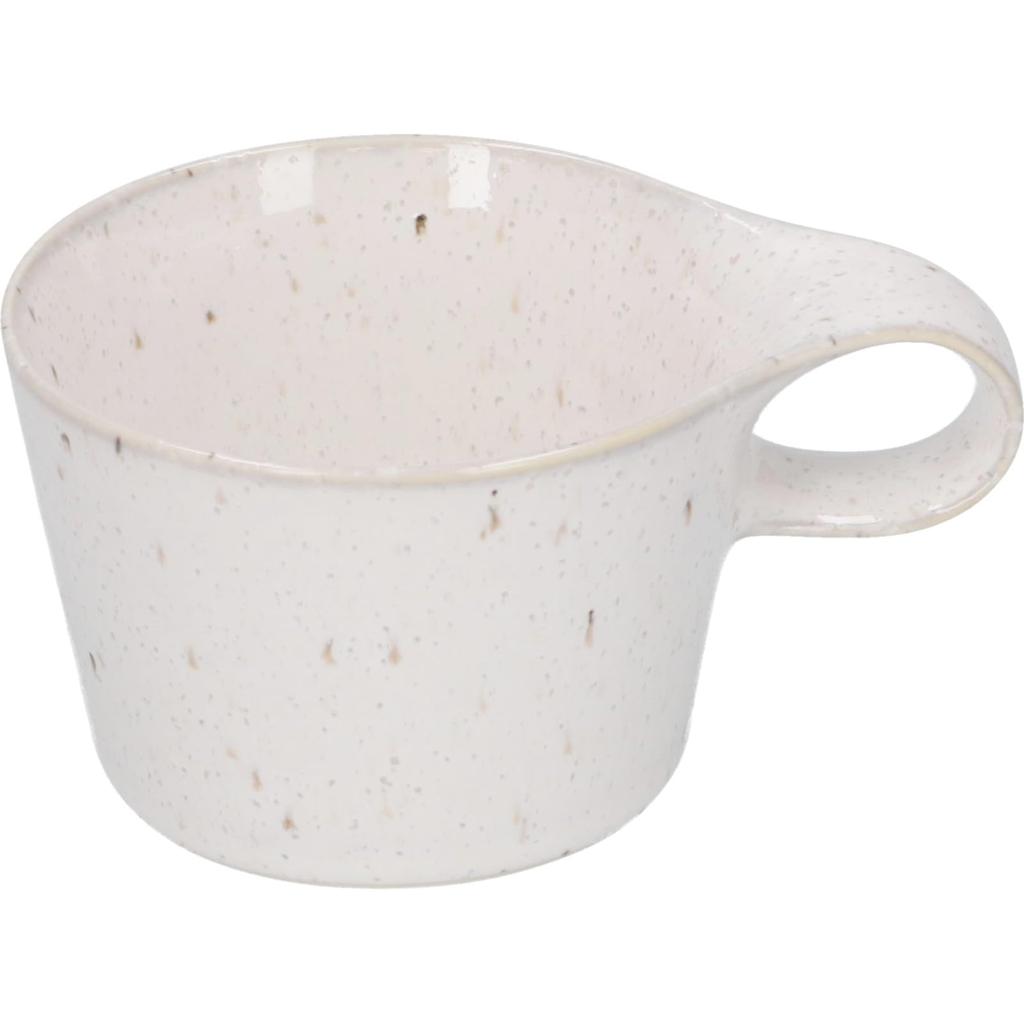 Cană suprapusă Mino Ware Miyama, economisitoare de spațiu, 150 ml, albă, potrivită pentru cuptorul cu microunde și mașina de spălat vase, fabricată în Japonia, aprox.. „Stamug” 81-065-231