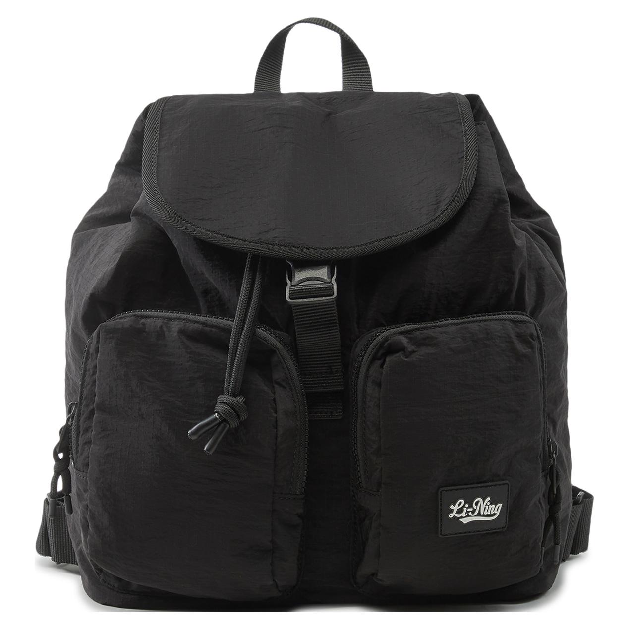 Li Ning Fitness Series Polyamide Backpack Unisex Black ABSU221-1