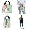Cartoon Ladies Nurse Printed Lunch Bag for Women No Paro De Doblar Enfermera En Apuros Insulated Cooler Oxford Food Tote Bags