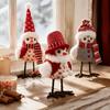 Standing Christmas Bird Figurines with Hat Festive Bird Statue  Table Decoration