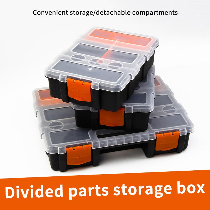 §Multi-Grid Portable Plastic Parts Toolbox Combination Screw Storage Box Metal Parts Hardware Tool Screwdriver Tool Box