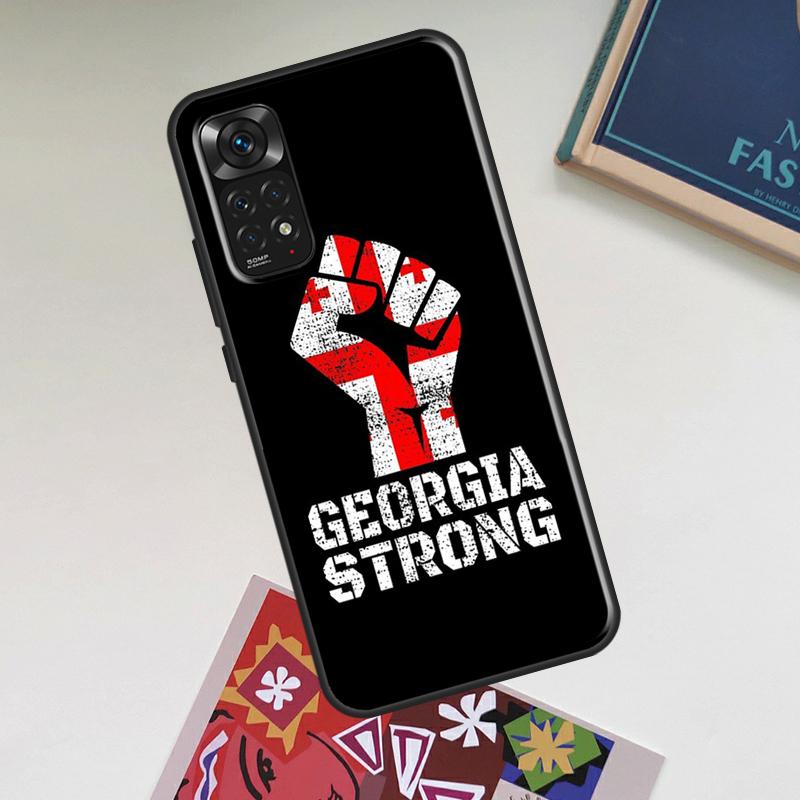 Georgia Flag Case For Xiaomi Redmi Note 12 Pro Plus 8 9 10 11 Pro 8T 9S 10S 11S 12S 9C 10A 10C 12C Cover