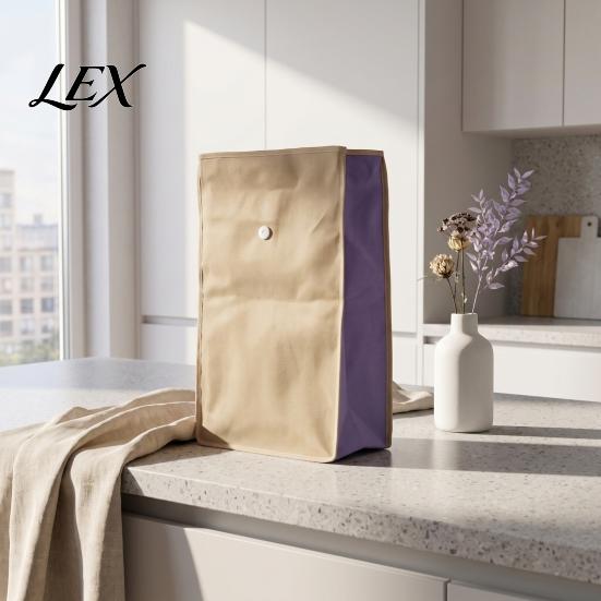 Pantry Food Storage Solutions Reusable Self Sealing Potato Onion Bags, Light Blocking Bag with Side Breathable Produce Zipper, Non-woven Fabric