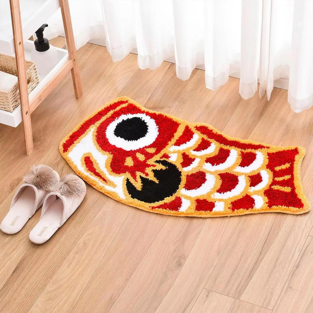 Auspicious Carp Carpet Special Creative Floor Mat Doormat Good Luck Carpet Living Room Carpet Rug For Bedroom Home Decora