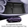 For Leapmotor B10 2025 2026 Center Control Lower Storage Box Interior Accessories Organizer Tidying TPE Black