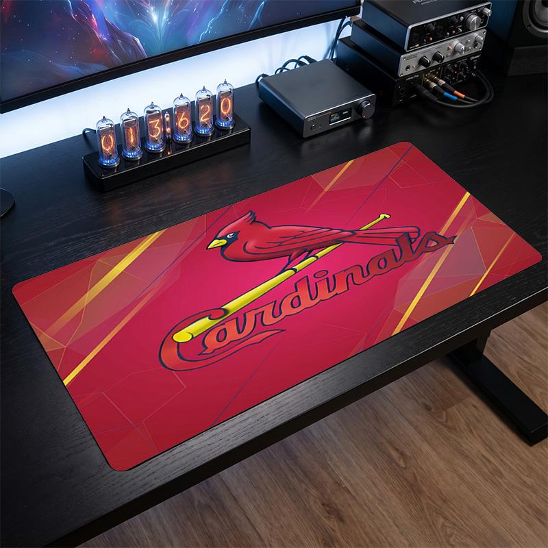 St. Louis Cardinals Pattern Mousepad Anti?Slip Rubber Desk Pad For Gaming Working Desktop Decoration