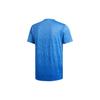 adidas T Shirts Men's Natural Blue Crew Neck Moderate Straight Fit EC1088