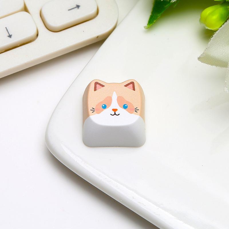10Pcs Cat Keycap Switch Tester - Adorable Decompression Toy, Stress Relief Tool, Personalized Keyboard Accessories