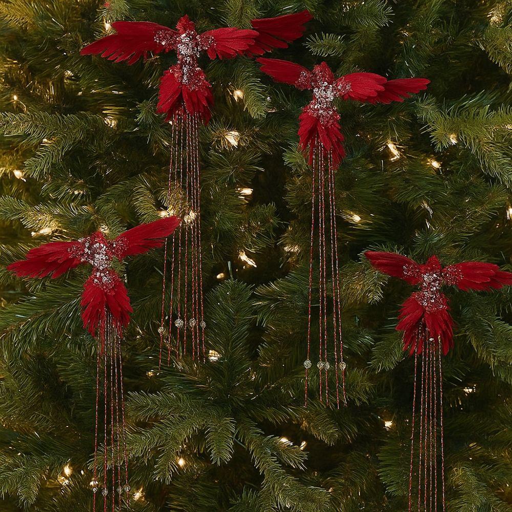 39cm Artificial Hummingbird Decoration Glitter Xmas Tree Ornamentst Christmas Bird Ornaments  Gift