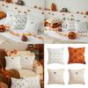 Spooky Themed Plush Pillow Cover Nursery Bedroom Decors Ghostly Pattern Throw Pillowcase for Sofa Couch Halloween Accessory