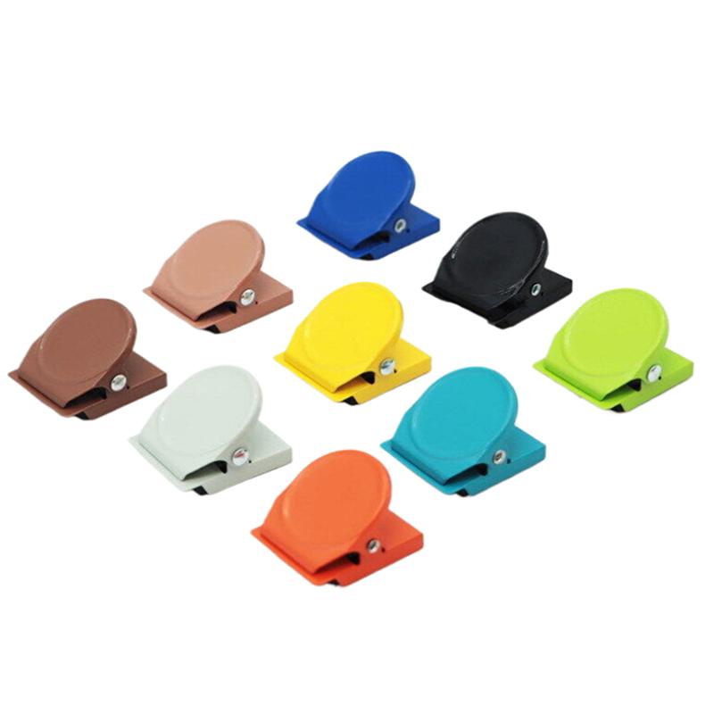 Magnetic Clips For Refrigerators, Colorful Mini Magnetic Clips, Memo Clips, Round Photo Clips, Suitable For Home And Office Use