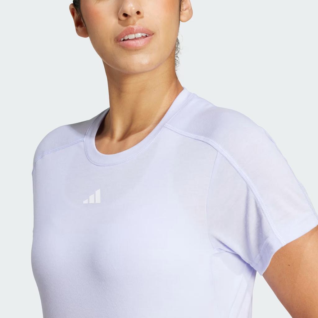 Adidas Logo Pullover Round Neck Short Sleeve T-Shirt Women T-Shirts White JC9532