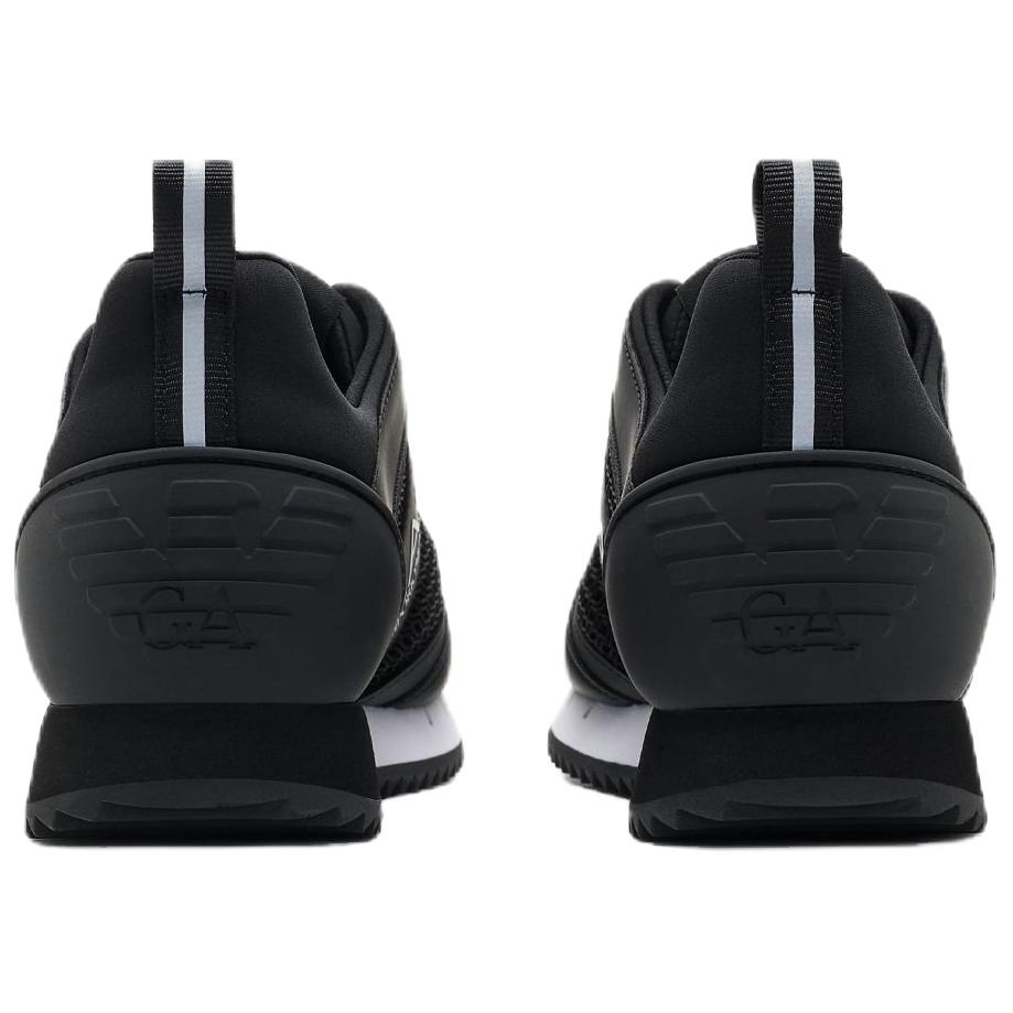Emporio Armani EA7 Round Toe Lace-Up Color Block Low-Top Casual Shoes Unisex sneakers Black 7X000334AF18610MC001