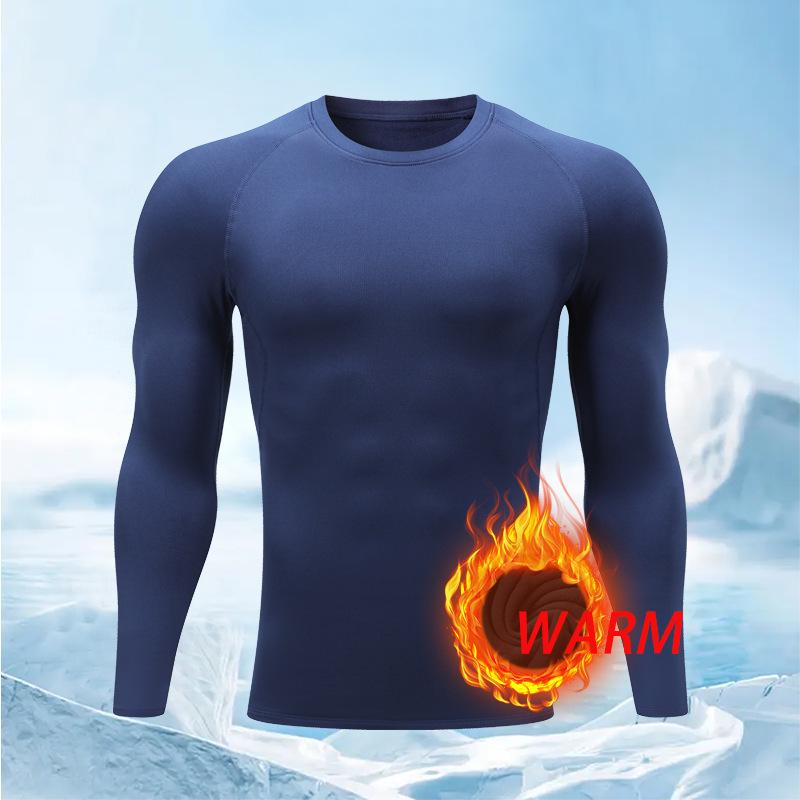 Conjunto de Capa Base Cálida de Secado Rápido para Hombre para Otoño/Invierno - Ideal para Montañismo, Senderismo y Running