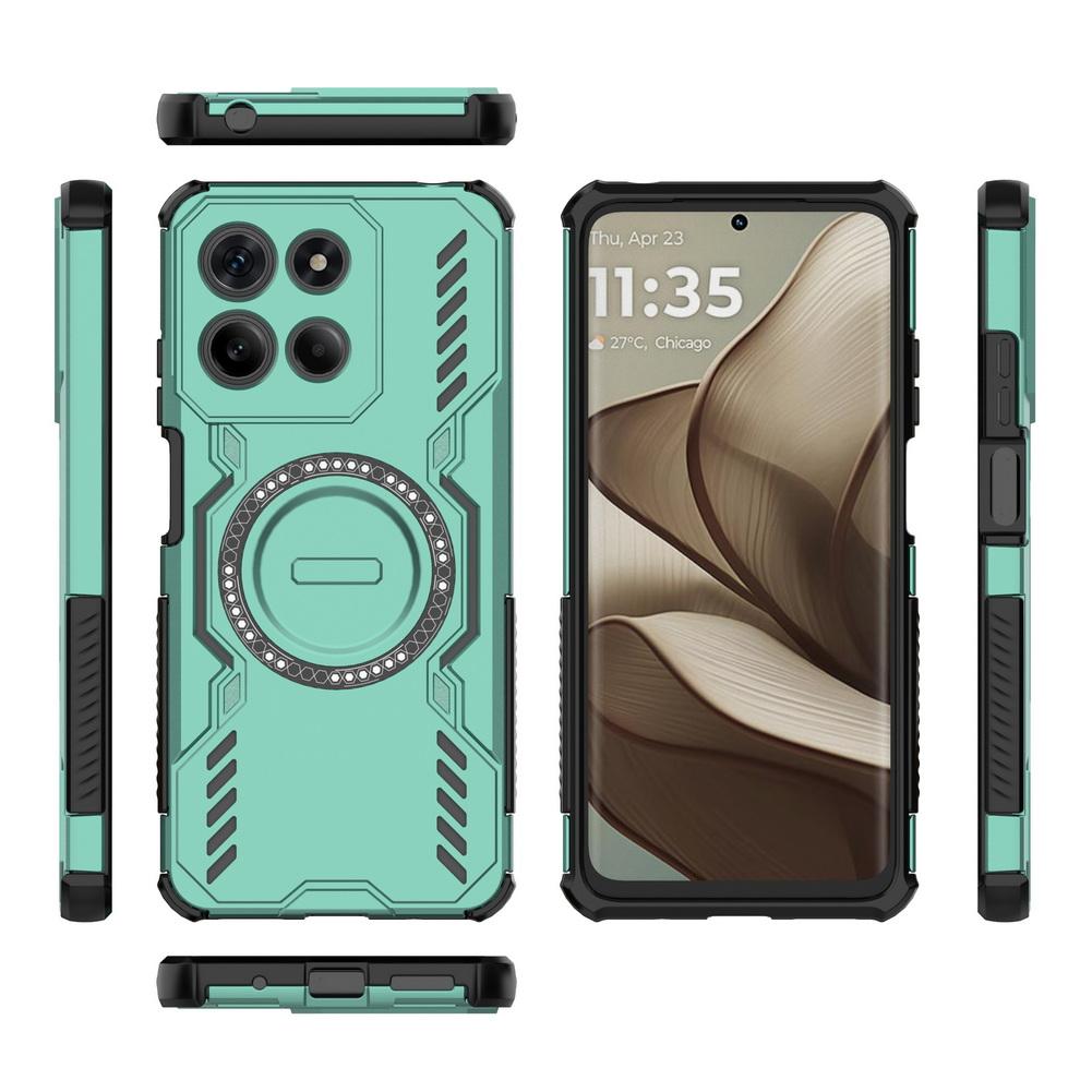Chłodząca, Oddychająca, Odprowadzająca ciepło, Etui z mocnym pierścieniem magnetycznym do Moto G05 G15 G75 G86 Power G34 E15 Cienkie etui ochronne