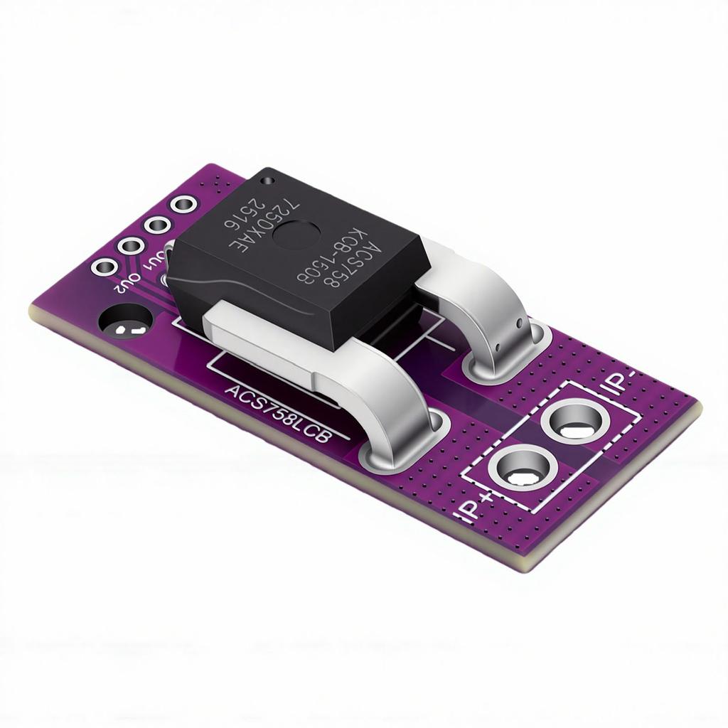 ACS758LCB 50B Hall-Effekt Strommodul Linearer Stromsensor 50A für Leistungsüberwachung