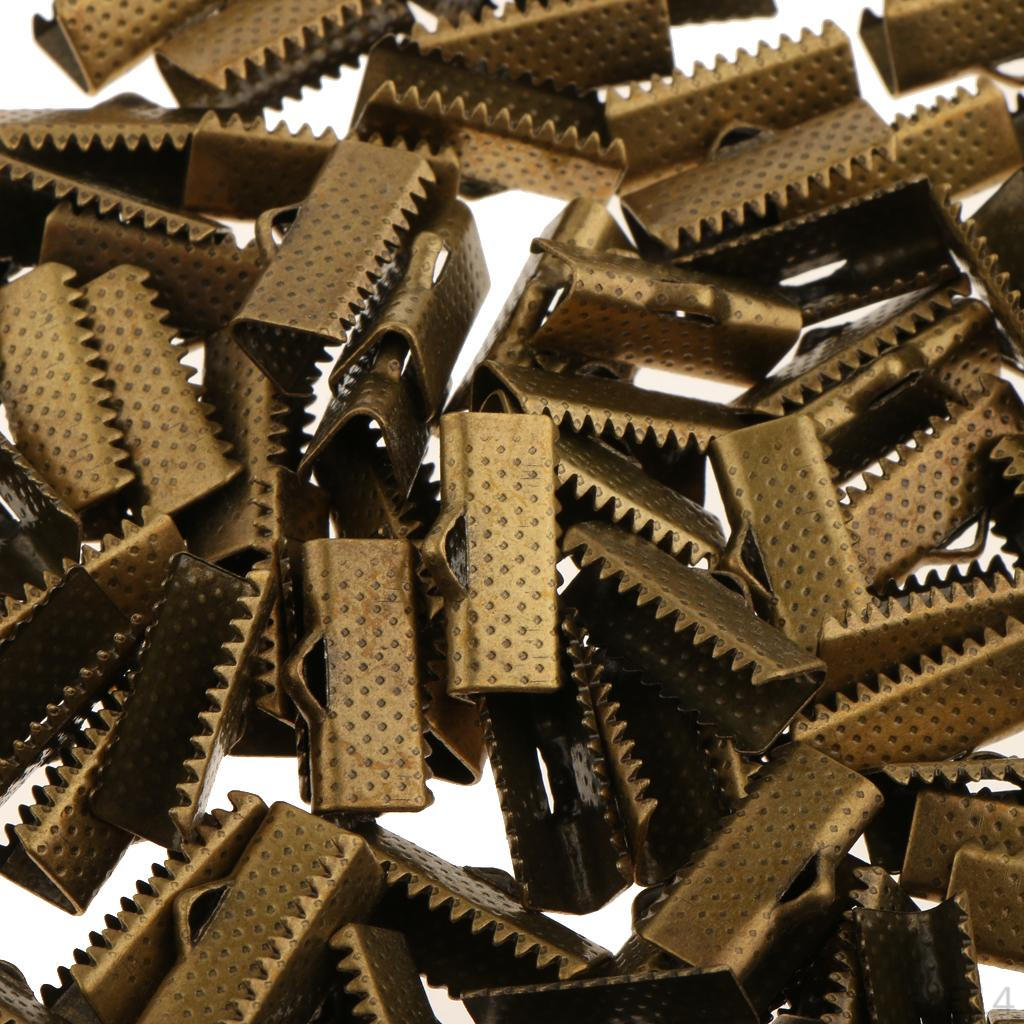 100 Band Bracelet Bookmark Crimp Terminal Cable End Findings Closures Fasteners