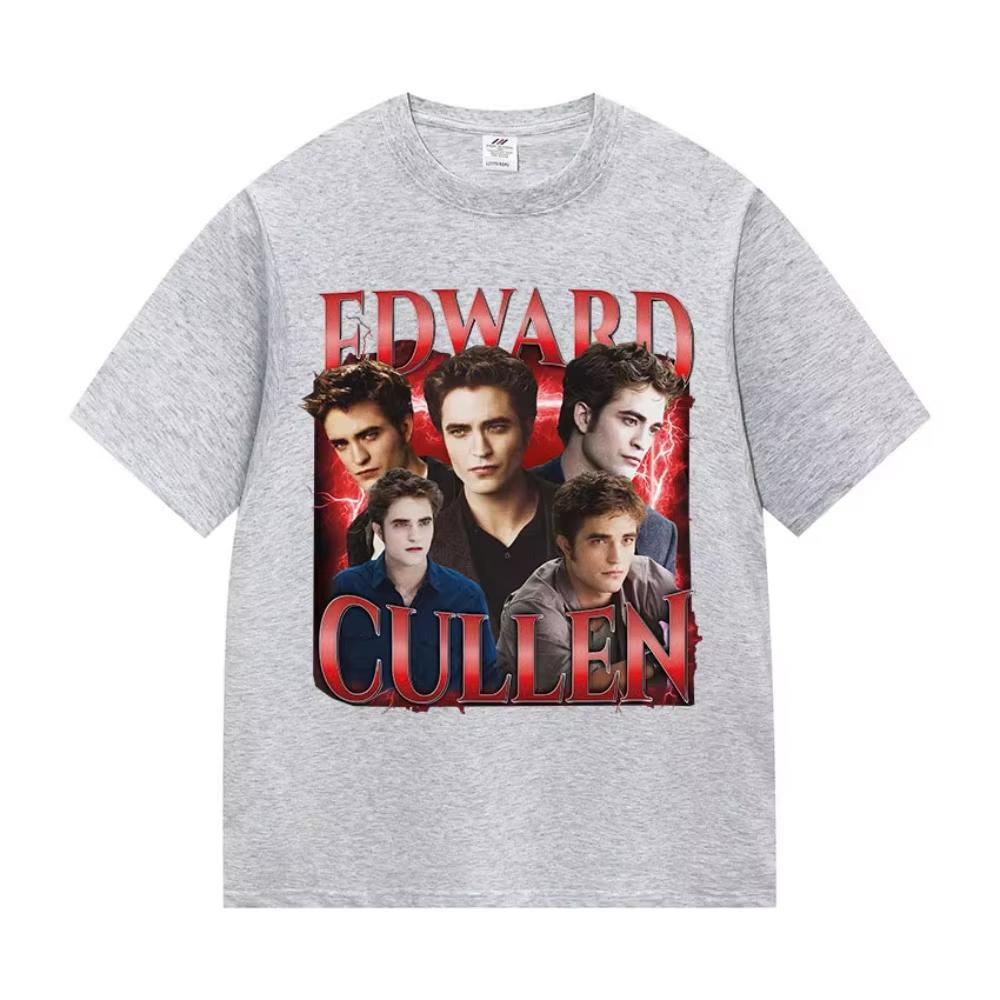 2026 Summer Fashion Trendy Tee Limited Twilight Eggward Cullen Graphic T Shirts Men Women Harajuku High Quality Retro T-shirt