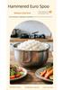 304 Stainless Steel Double-Layer Insulated Anti-Scald Rice Bowl with Spoon for Kids and Home Use