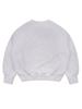 LA MAISON STUDIO Women'S Crop Circle Logo Embossed Le Lis Heavy Terry Sweatshirt Ash Gray Pink (Fcd3Ts701W)