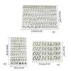 Coppers Gold Color 1.5cm Alphabets Number Stickers Mini-Glitter Letter Stickers umbers UV Epoxy Resin Fillings
