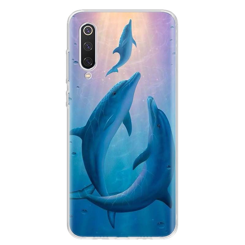 sea animal cute dolphin For Xiaomi Redmi Note 14 13 12 11 10 Pro Phone Case 12S 11S 11T 11E Plus 14Pro 13Pro 12Pro 11Pro Cover N
