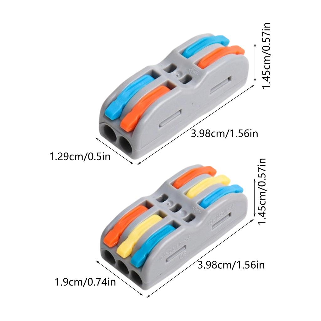 Waterproof Cable Connector Quick Connection 2/3 Pin Electrical Terminal Adapter Wire Connector For Outdoor Use