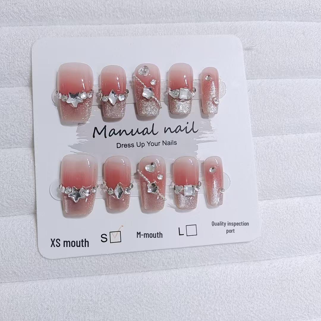 

Набор из 30 накладных ногтей, Полная полоска T041, Переливающийся Милашка, Короткий Лестничный Румянец, Бриллиант Кошачий Глаз, Отбеливающий Нейл-арт. Обратитесь в службу поддержки клиентов.